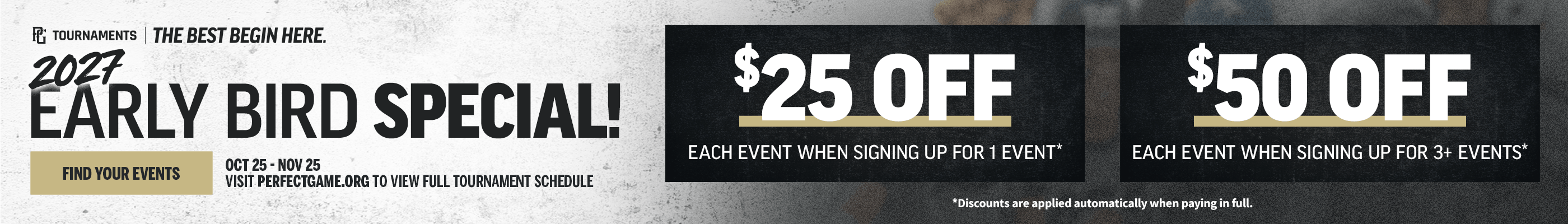 2027 Early Bird Special
